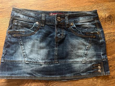 Krátka riflova sukňa, xs