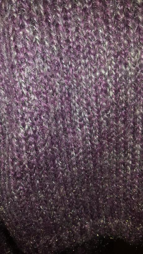 Fialový sveter, s