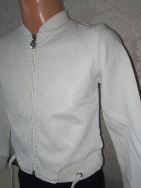 Dievčenská biela mikina miss teen (3 r.), 98