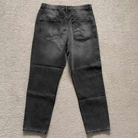 Rovné džínsy s vyšúchaným efektom, l