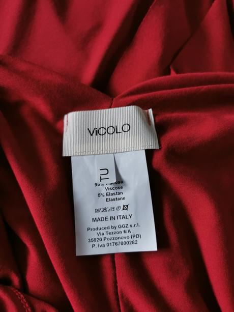 Červené šaty značky vicolo, s