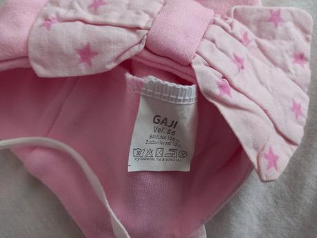 Bavlnené mašličkové čiapky 56, gaji,56