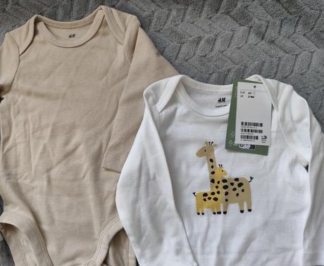 Nove bodynka s dlhym rukavom, h&m,62