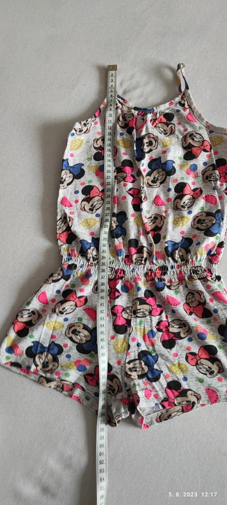 Kraťasový overal s minie, disney,122
