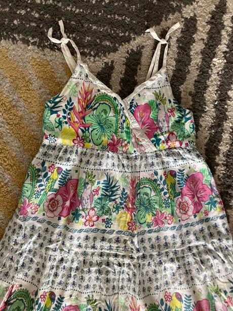 Farebné maxi šaty, h&m,128