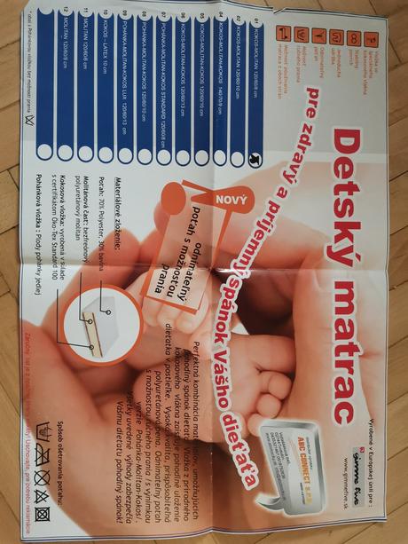 Predám kokos matrac do postieľky, 60,120