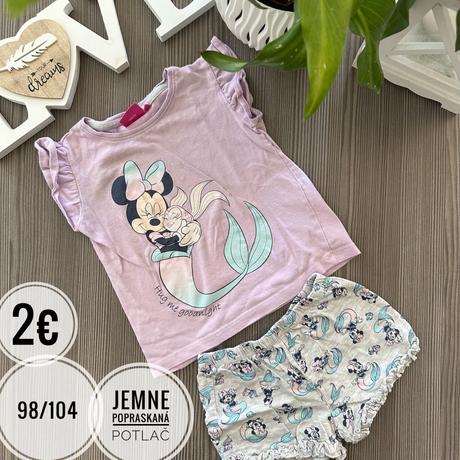 Dvojdielne pyžamo krátke, disney,98
