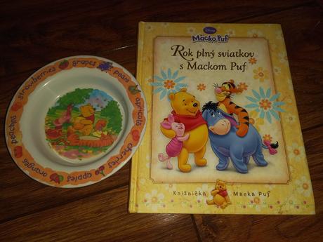 Macko puf - rok plný sviatkov + tanierik,