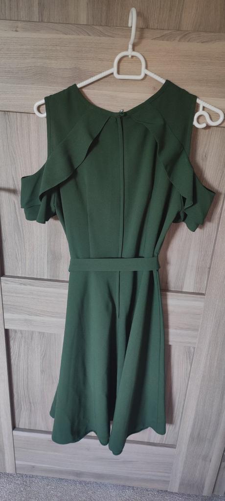 Olivové šaty xs/s, dorothy perkins,s