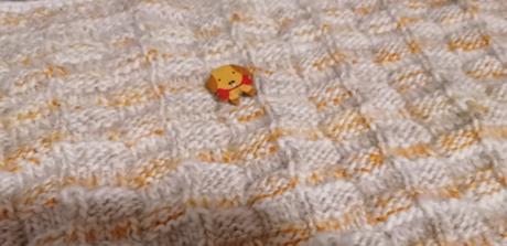 Pletená deka pre novorodenca, 