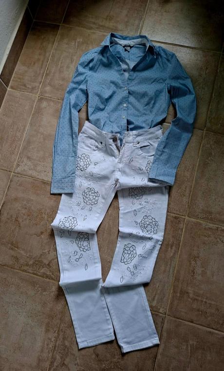 Komplet košeľa+rifle, h&m,s