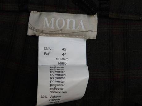 Mona damske kvalitne karo nohavice, 42