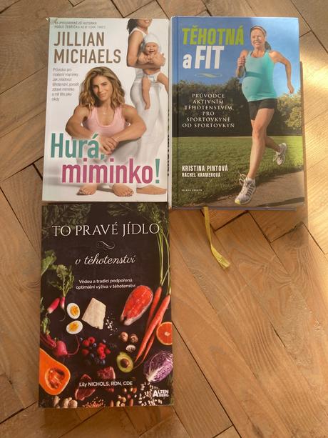 Tehotenské knihy o cvičení a strave,