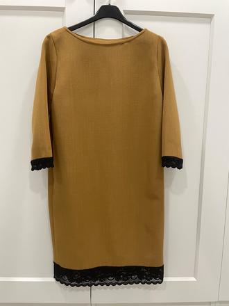 Rovné zimné šaty, s