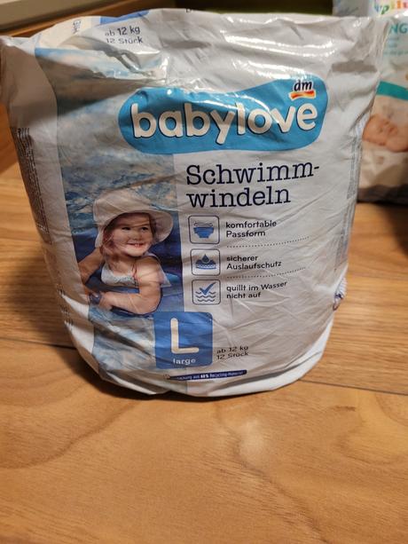 Plienky do vody l, babylove,9 kg - 20 kg