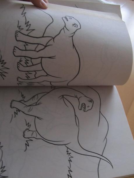 Dinosaurs coloring&activity omalovanky,