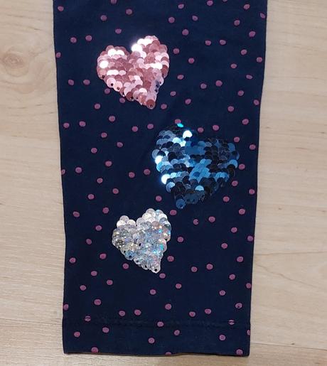 Dievčenské legíny s premieňajúcimi srdiečkami, topolino,110