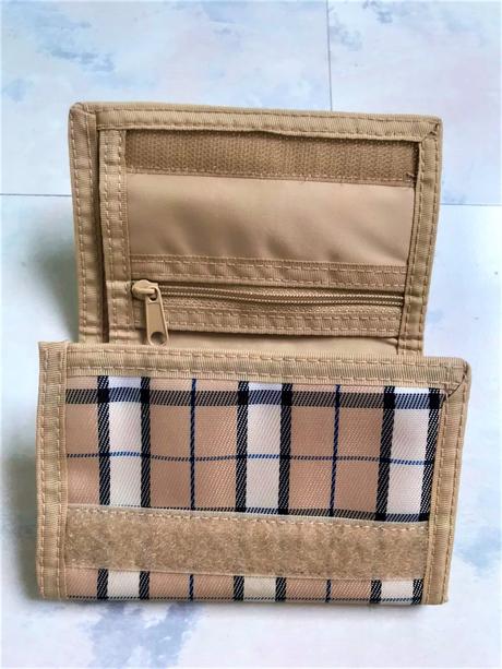 Plátenná peňaženka,