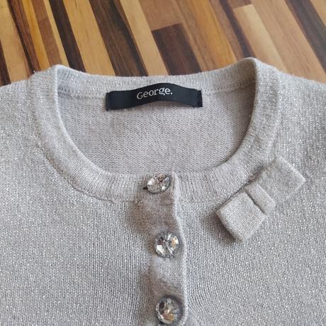 Cropovy krátky dievcensky svetrík 92/98 sviatočný, george,92