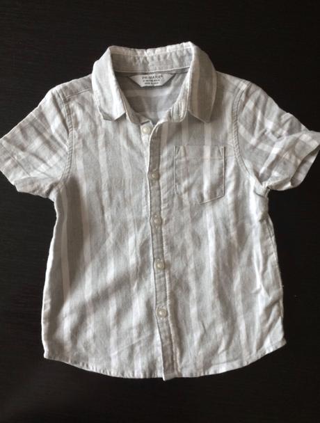 Primark bielo-sivá košeľa vel.86, primark,86