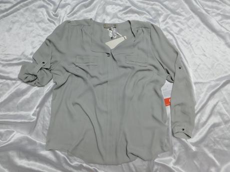 Luxusna bluzka s roll-up rukavom, 48