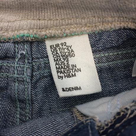 Kraťasy rifľové chlapčenské h&m č.92, 1,5-2y, h&m,92