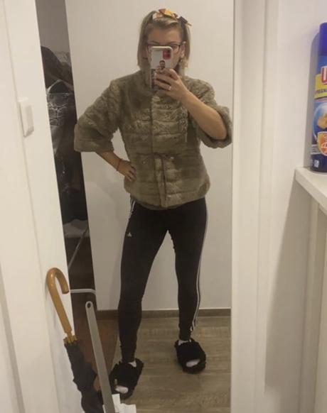 Zaujimavy kozusok s 3/4rukavom, s