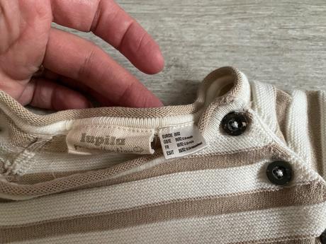 Pulover bezovy pasik 86/92 lupilu pure, lupilu,86