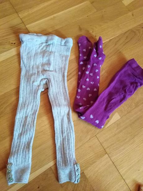 Pančuchy a legíny veľkosť 92-98cm 2 ks v baleni, 92