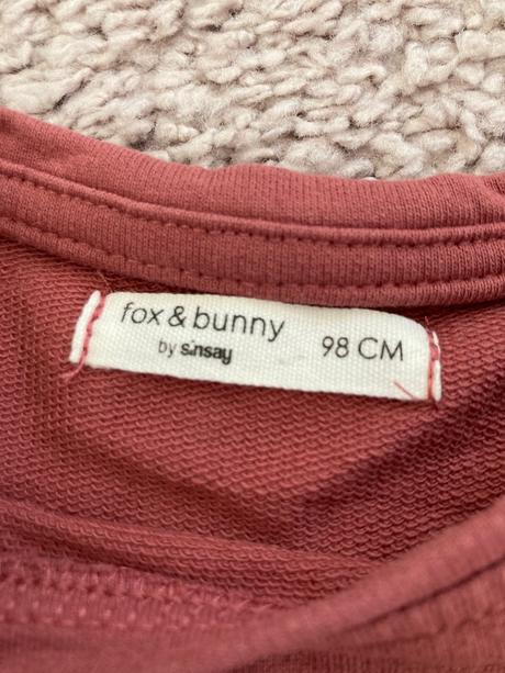 Mikinové šaty, fox & bunny,98