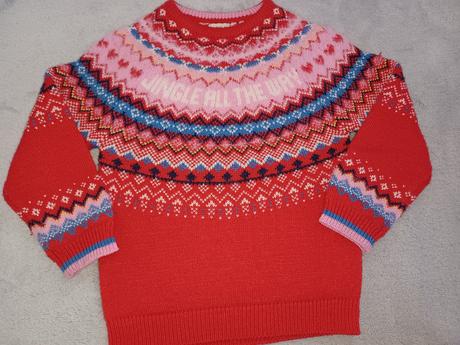 Sveter červený 5-6 116, f&f,116