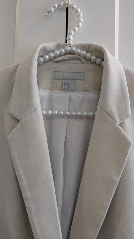 Krémové sako h&m, h&m,xl