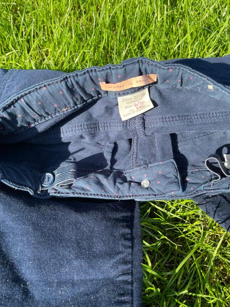 Semišové nohavice 8-10r, zara,140