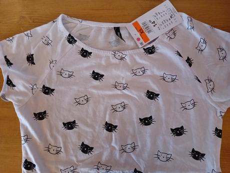 Tričko s mačkami - nové, sinsay,xs