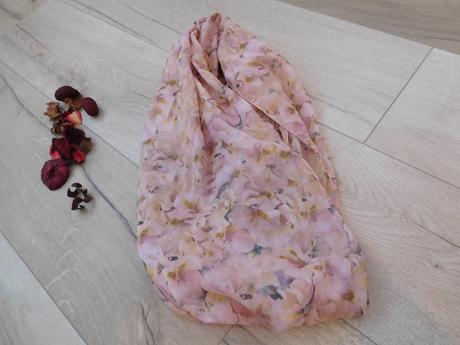 Šatka ružové kvety, 