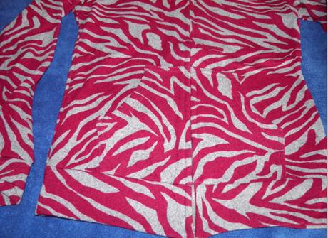 Šedo-ružová mikinka na zips, s