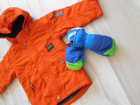 Next bunda zimná +rukavičky 92, 1/2-2 rokov,, next,92