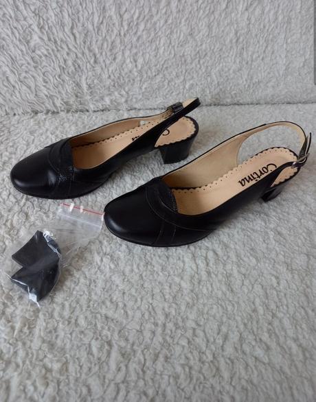 Čierne topánky/ lodičky č.40, 40