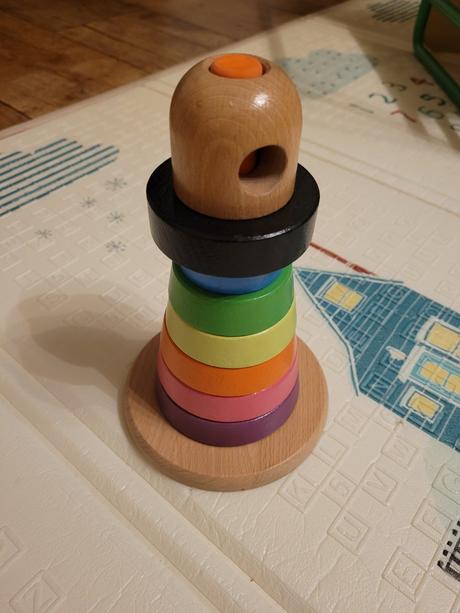 Drevená veža maják vkladačka ikea,