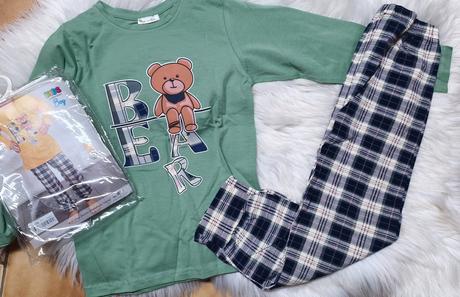 Detské bavlnené pyžamo s medvedikom, 80 - 164