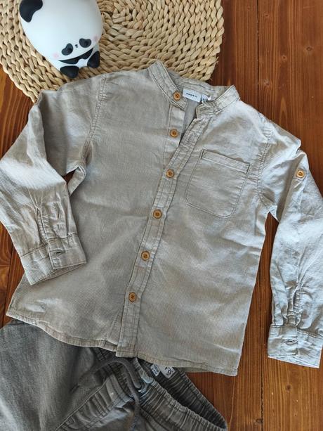 Pásikavá lanová košela name it 110-116, name it,110