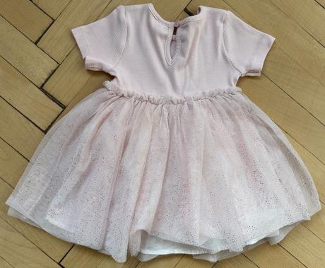 Eu68/74 bledoružové šaty fred&flo(f&f)za 3eur, f&f,68
