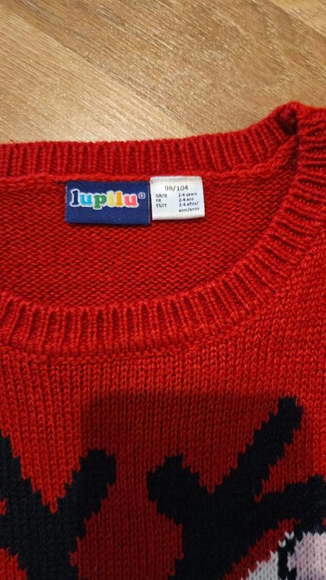 Vianočný svetrík 98/104, lupilu,98