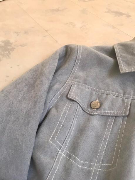 Semišová bunda do pása, l