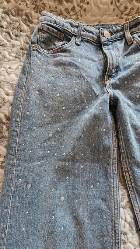 Rifle s trblietkami, h&m,146