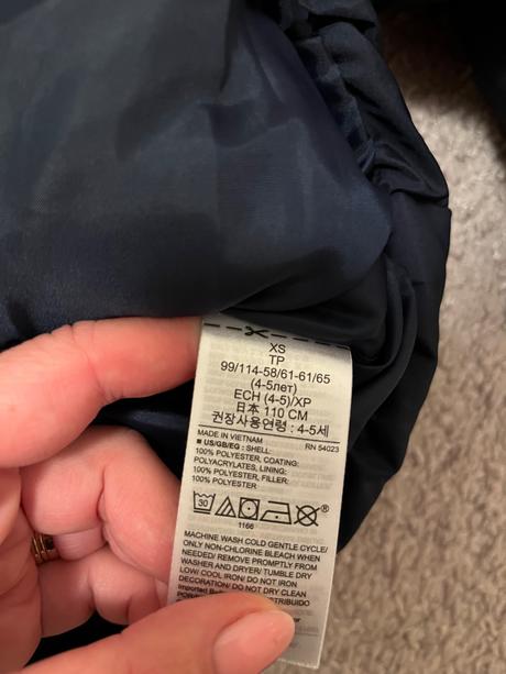 Nepremokavá gap zimná bunda 110-116, gap,116