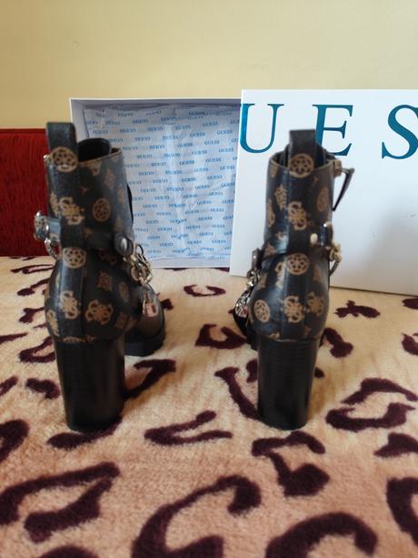 Čižmičky guess na vyššom podpätku, veľ.41, guess,41