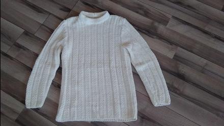 Ručne pletený sveter,môže byť aj lyžiarsky, xl