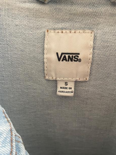 Rifľová bunda vans, s