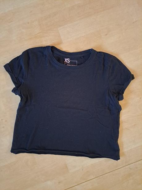 Čierny top, fishbone,xs